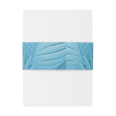 Tropische Blauwgroen bruiloft Uitnodigingen Wikkel (Achterkant Voorbeeld)