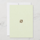 Tropische Blauwgroen Schilderachtig Beach Wedding  Kaart (Achterkant)