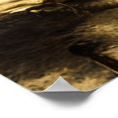 Tropische blauwgroen waterpalm mooie Pos Poster (Hoek)