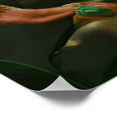 Tropische blauwgroen waterpalmen mooi poster (Hoek)