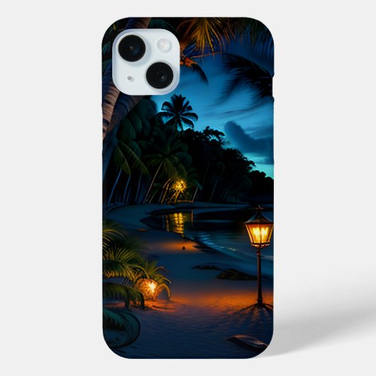 Tropische blik Oase nacht 2 Case-Mate iPhone Case (Achterkant)