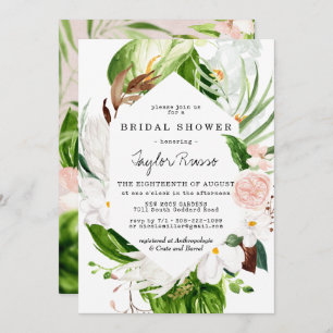 Tropische blinde braal bridal Shower Invitation