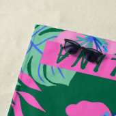 Tropische bloederige stralen Aangepaste naam Strandlaken (In situ)