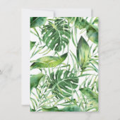 Tropische Bloei Hibiscus Goud PROEFDINER Kaart (Achterkant)