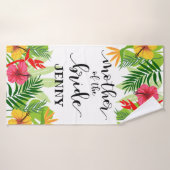 Tropische bloei moeder van de bride Gift Badhanddoek (Badhanddoek)