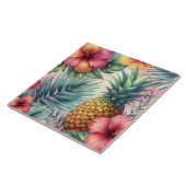 Tropische bloei tegeltje (Zijkant)