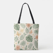 Tropische bloei tote bag (Achterkant)