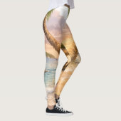 Tropische Bloei Zonsondergang Leggings (Rechts)