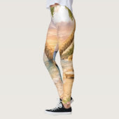 Tropische Bloei Zonsondergang Leggings (Links)