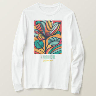 Tropische bloem AANPASSELIJKE TEKST T-shirt