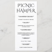 Tropische Bloem Botanische Trouw Elegant Design Menu (Achterkant)