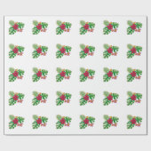 Tropische bloem cadeaupapier (Vlak)