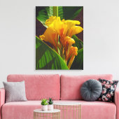 tropische bloem canvas afdruk (Insitu (Woonkamer))