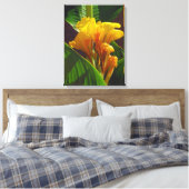 tropische bloem canvas afdruk (Insitu (Slaapkamer))