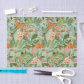 Tropische bloem en palm regenwoud weefsel papier (Craft)