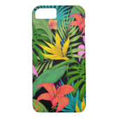 Tropische bloem en palmblad Hawaiian kleurrijk Case-Mate iPhone Case (Achterkant)