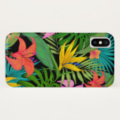 Tropische bloem en palmblad Hawaiian kleurrijk Case-Mate iPhone Case (Achterkant (horizontaal))