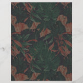 Tropische bloem goud script salon open huis flyer (Achterkant)