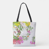 Tropische bloem hibiscus tas (Achterkant)