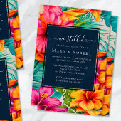 Tropische bloem Hibiscus Wij vernieuwen nog steeds Kaart