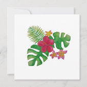Tropische bloem kaart (Voorkant)
