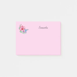 Tropische Bloem Kolibrie Gepersonaliseerd Post-it® Notes