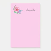 Tropische Bloem Kolibrie Gepersonaliseerd Post-it® Notes (Voorkant)