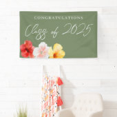 Tropische Bloem Luau Party Banner (Insitu)