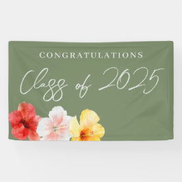 Tropische Bloem Luau Party Banner