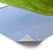 Tropische bloem op het strand poster (Hoek)