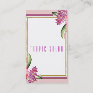 Tropische bloem orchidee paars roze botanische chi visitekaartje