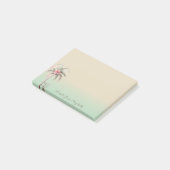 Tropische Bloem Palmboom Post-it® Notes (Schuin)