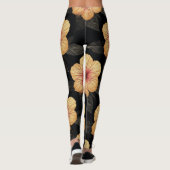 Tropische Bloem Patroon Leggings (Achterkant)