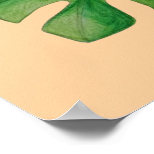 Tropische bloem poster (Hoek)