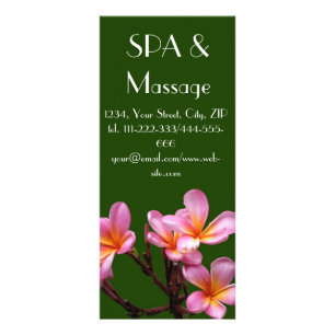 Tropische bloem reclamekaart