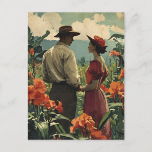 Tropische bloem Romance Harmonie Briefkaart