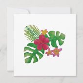 Tropische bloem save the date (Voorkant)