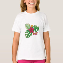 Tropische bloem t-shirt