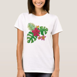 Tropische bloem t-shirt