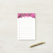 Tropische Bloem Takenlijst Post-it® Notes (Op bureau)