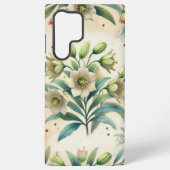 Tropische bloem telefoonhoesje, samsung galaxy hoesje (Achterkant)