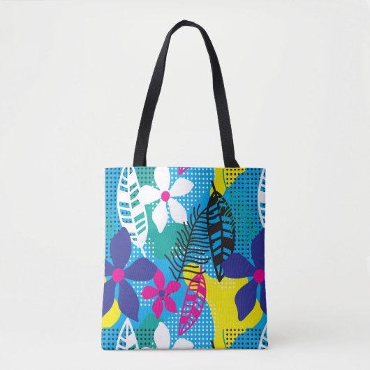 Tropische Bloem Tote Bag (Voorkant)