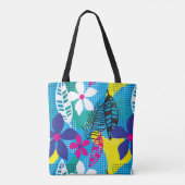 Tropische Bloem Tote Bag (Achterkant)