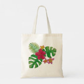 Tropische bloem tote bag (Achterkant)