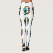 Tropische Bloem Zeemeermin Thunder_Cove Leggings (Achterkant)