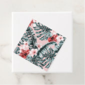 Tropische bloemblaadjes Hibiscus Bloemen Bedankjes Labels (In situ)