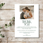 Tropische Bloemen 2 Foto Strand Bruiloft Bedankkaart