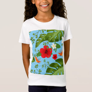 Tropische Bloemen Achtergrond 12 T-shirt