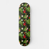 Tropische bloemen achtergrond 3 persoonlijk skateboard (Voorkant)