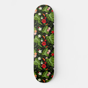 Tropische Bloemen Achtergrond 3 Persoonlijk Skateboard